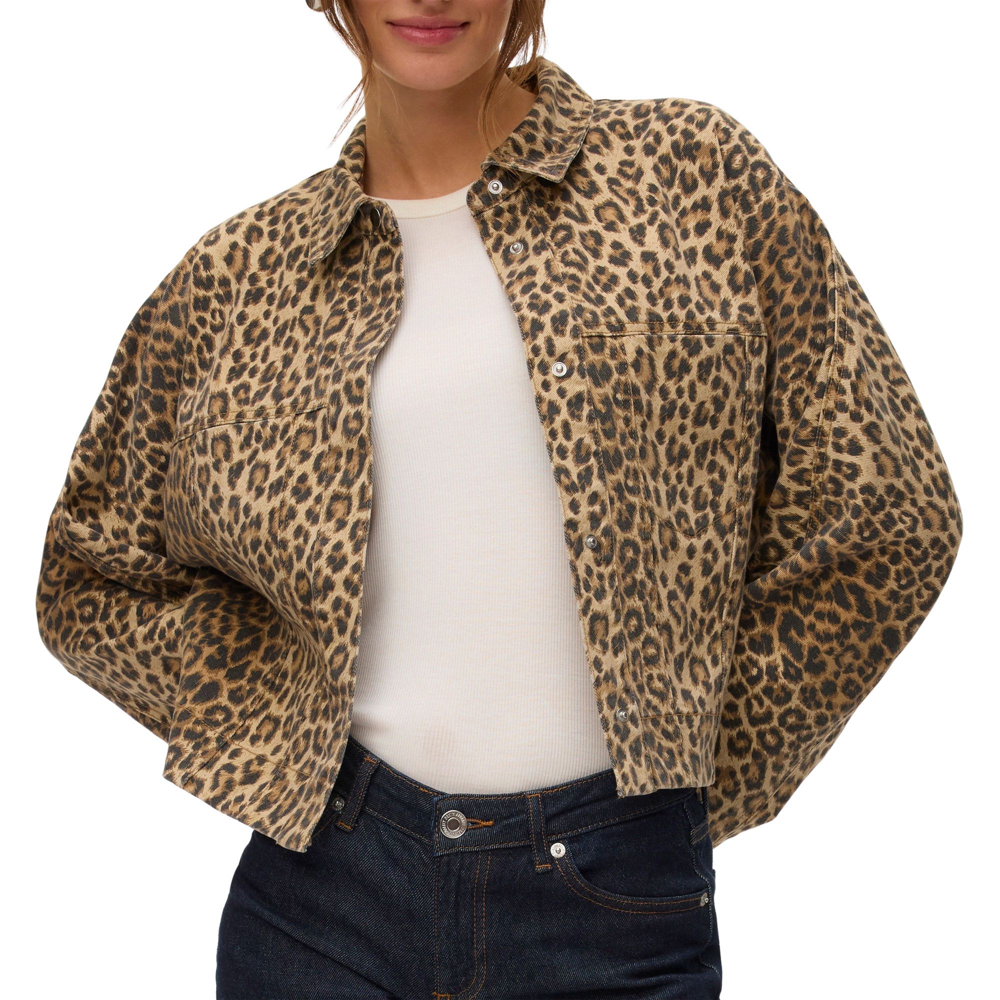 Vero Moda Nixi Leo Denim Jacket Women | Plutosport